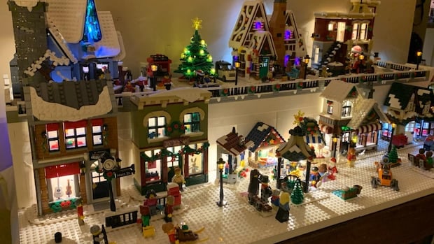 Lego sets bring a multigenerational flavour to Christmas village displays