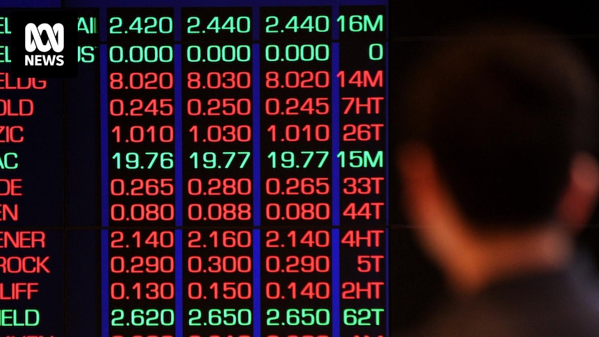 Live updates: The Australian share market falls after a broad-based sell-off on Wall Street