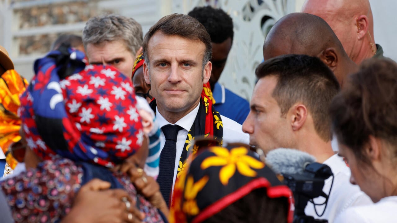 Macron extends visit to cyclone-ravaged Mayotte amid local anger