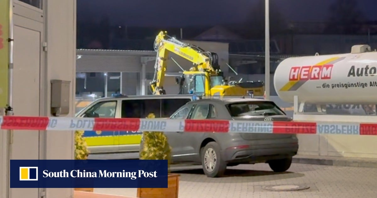 Man goes on rampage with excavator in Germany before being shot dead by police