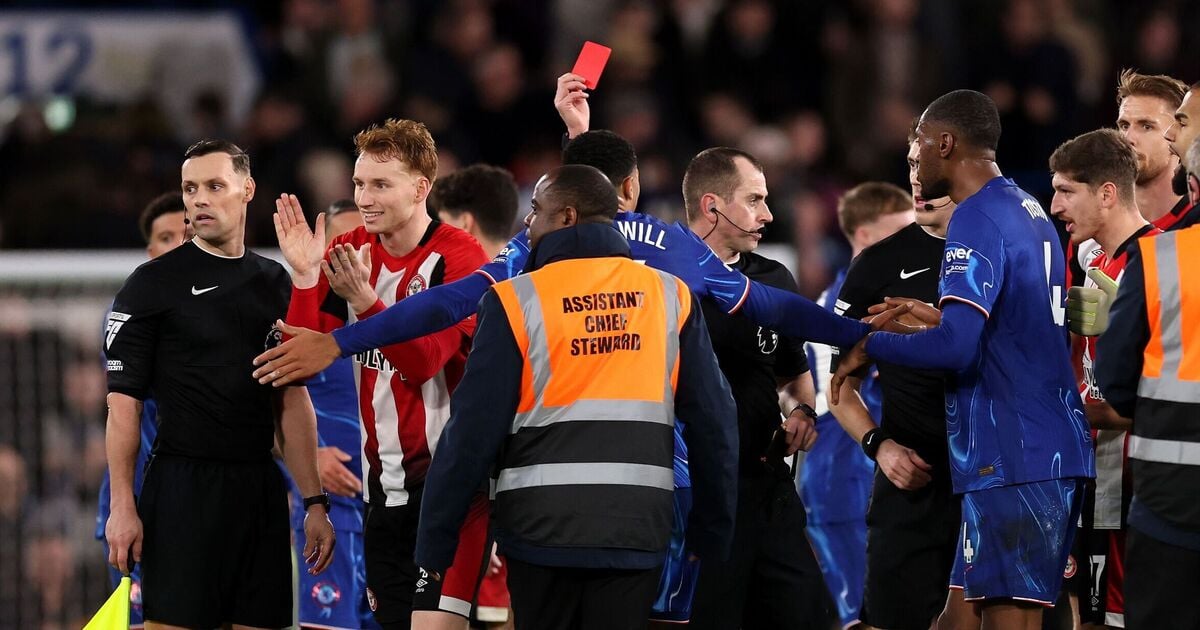 Marc Cucurella statement released as Chelsea star sent off in brawl after full-time