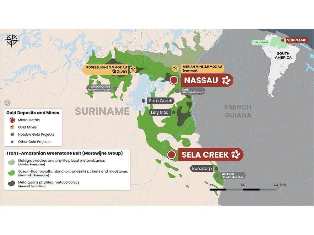 Miata Metals Provides End-of-Year Operational Update on the Sela Creek Drill Program, Suriname