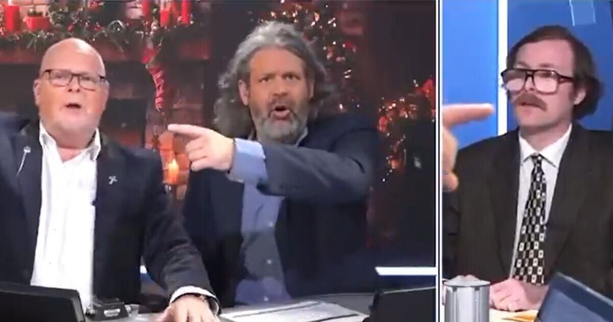 Moment furious TalkTV host throws guest off show in winter fuel row: 'How dare you!'