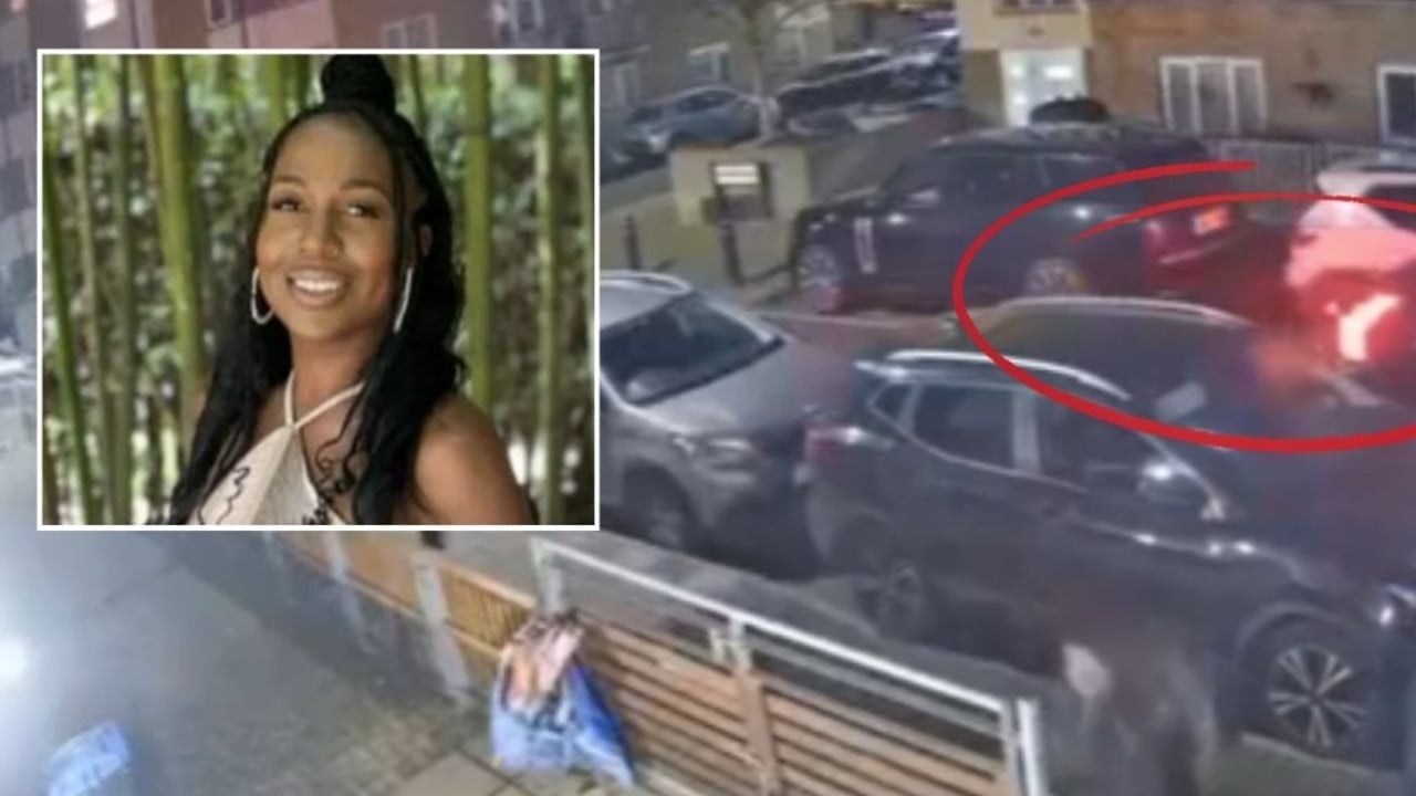 Moment mum killed in drive-by shooting