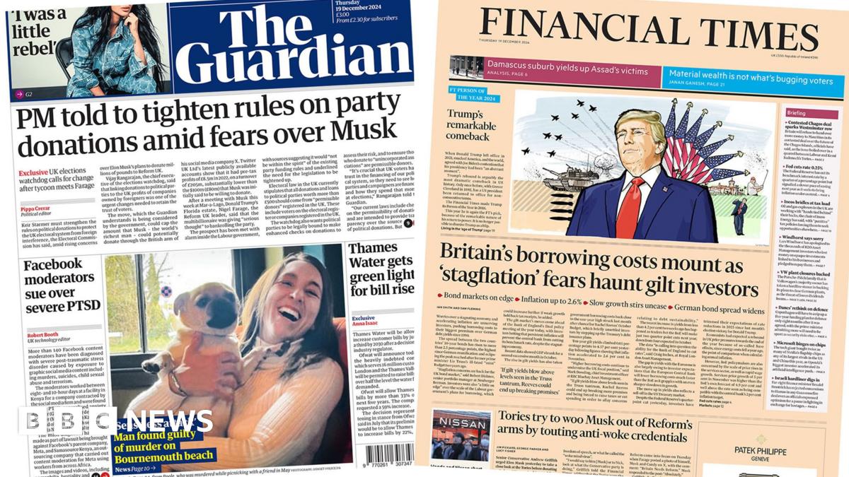 Newspaper headlines: 'Senseless attack' and 'stagflation' fears continue