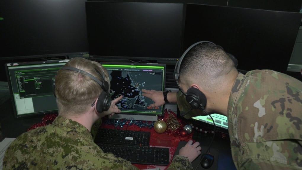 NORAD crew waiting for Santa to fly over Canada as annual holiday track underway