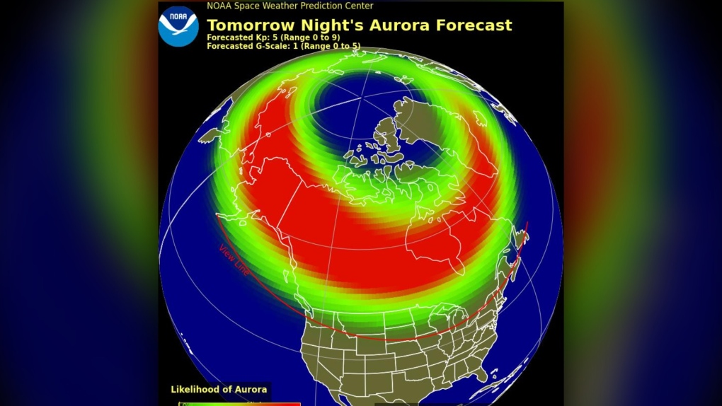 Parts of Canada could see the Northern Lights on New Year's Eve. Here's where you could see