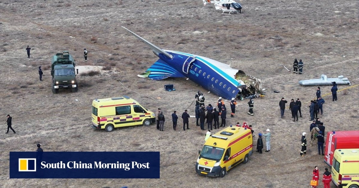 Passenger plane flying to Russia crashes in Kazakhstan with many feared dead