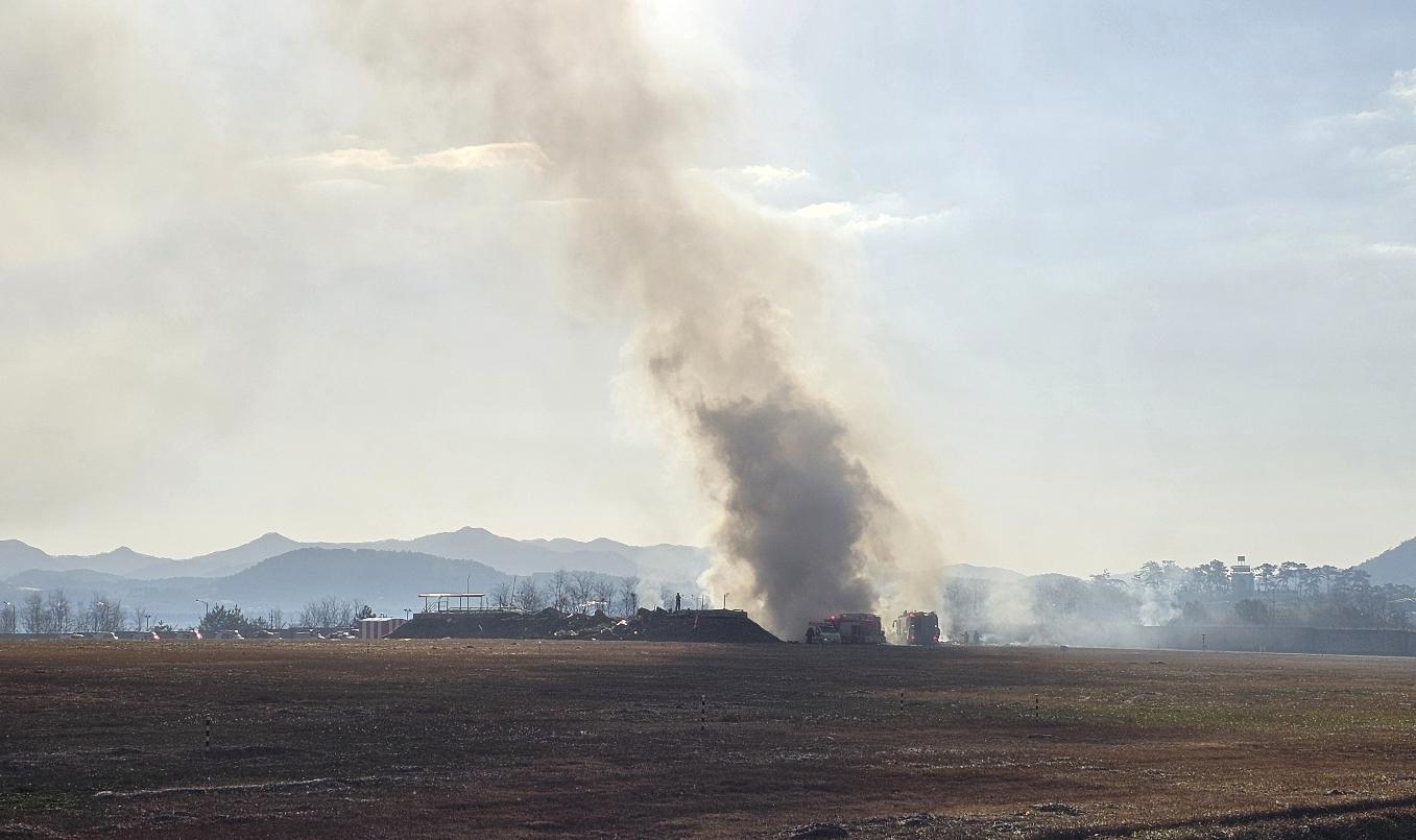 Plane burst into flames after skidding off runway at an airport in South Korea, killing at least 28