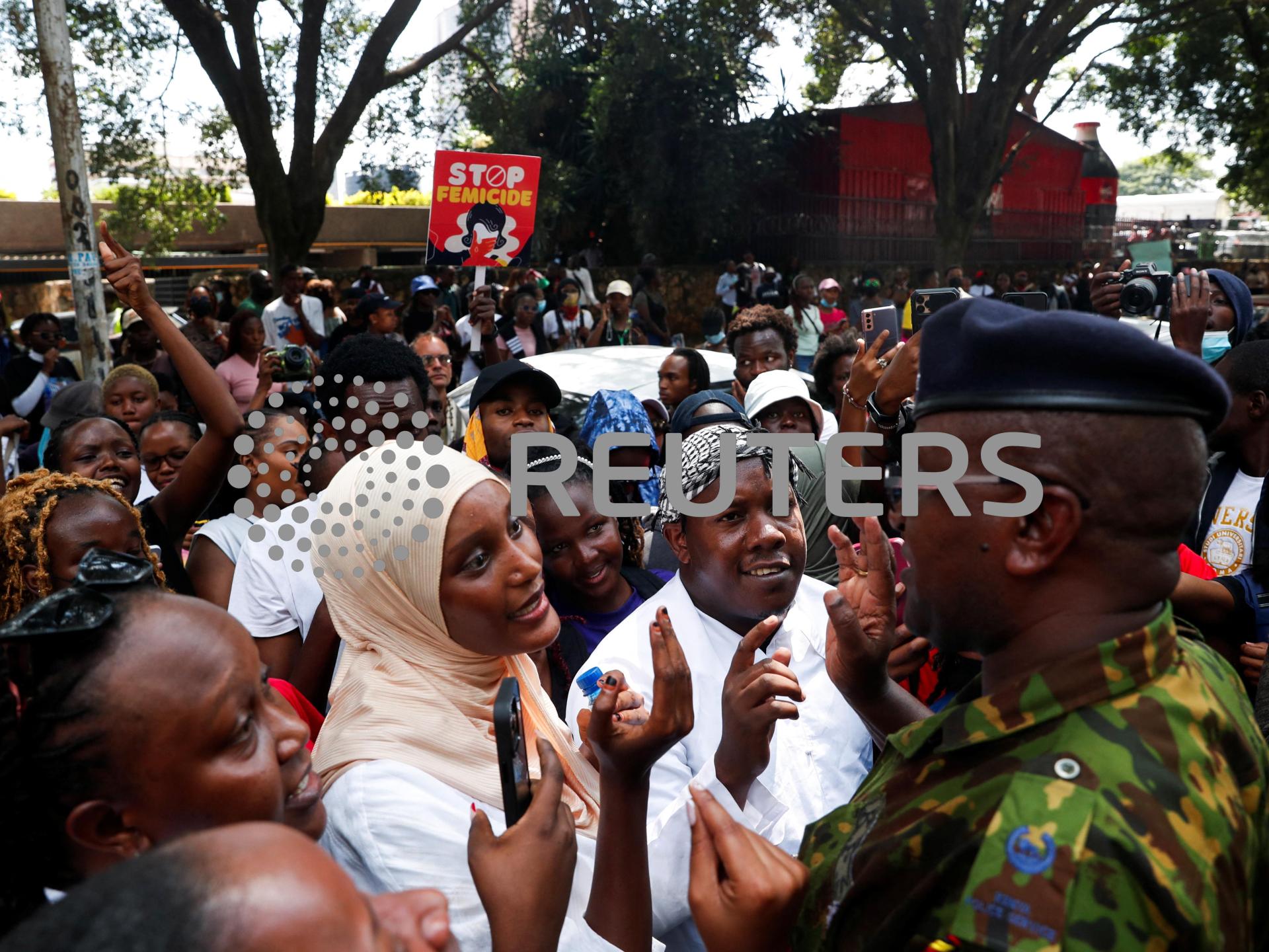 Police fire tear gas at Kenya protesters rallying against femicide