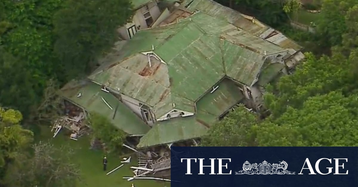 Queensland house collapses with woman, 85, inside