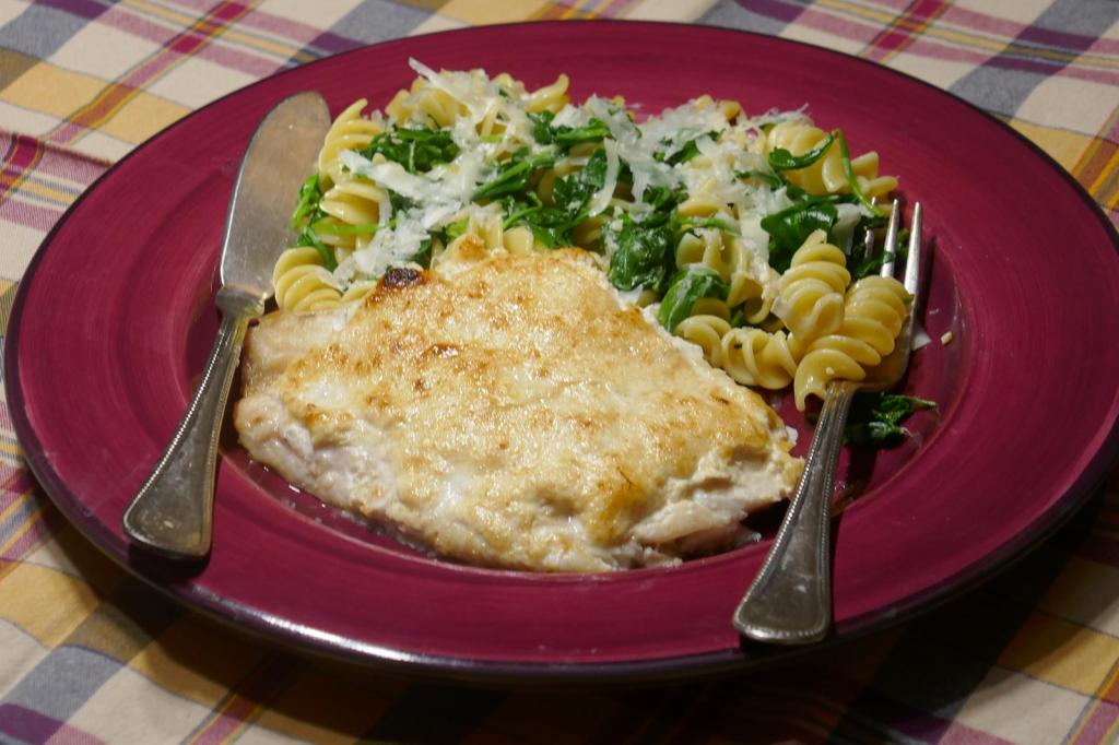 Quick Fix: Horseradish Crusted Snapper with Arugula Pasta