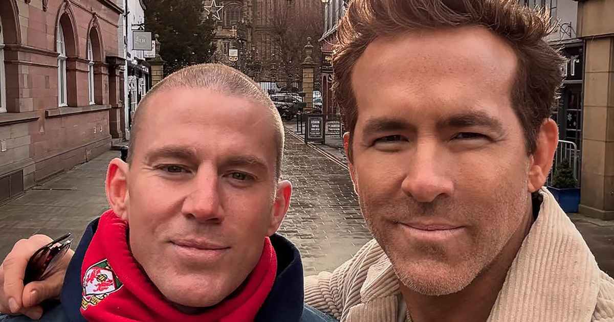 Ryan Reynolds Brings Channing Tatum to Wrexham AFC Match