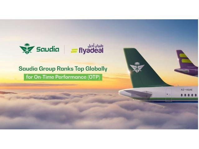 Saudia and flyadeal Rank Top Globally for On-Time Performance (OTP)