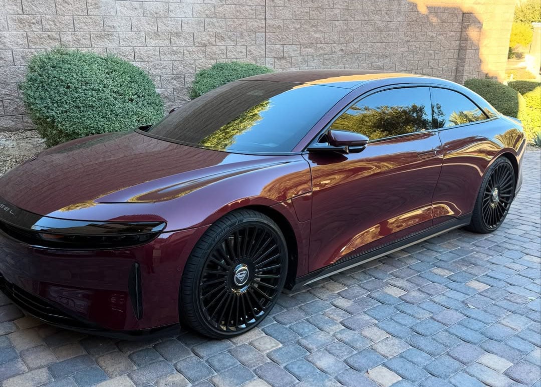 Shaq Takes Delivery Of A New Custom Lucid Air Coupe