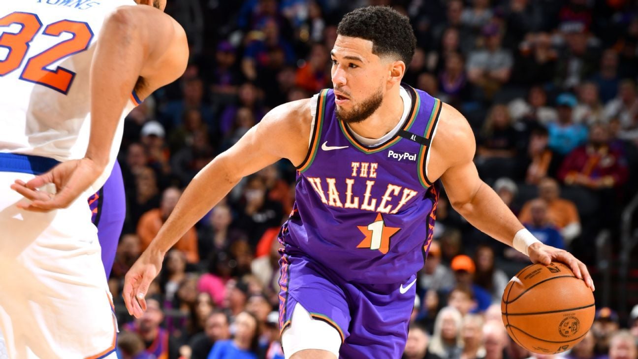 Suns' Booker out two games with groin soreness