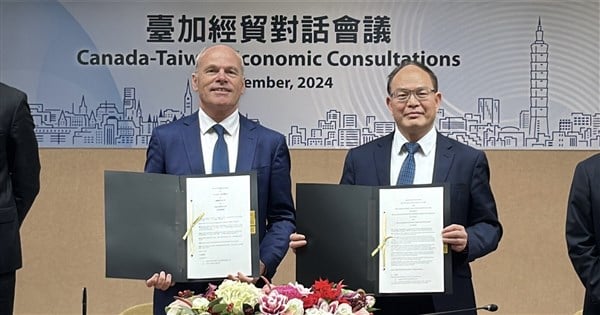 Taiwan, Canada sign arrangement for mutual AEO recognition