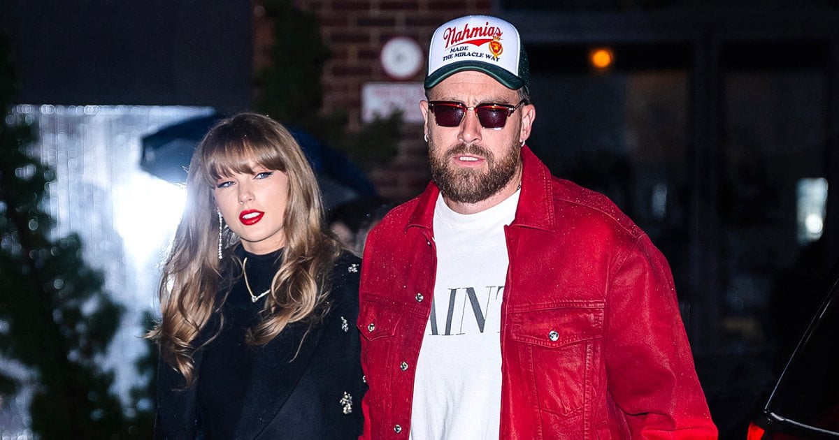 Taylor Swift Brings Her Red Lip Classic to NYC Date With Travis Kelce