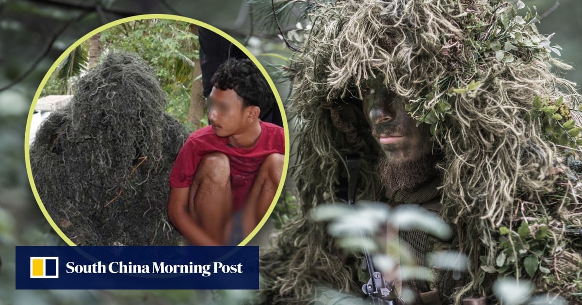 Thai police disguised as foliage in hunt for sex attacker spark amusement online