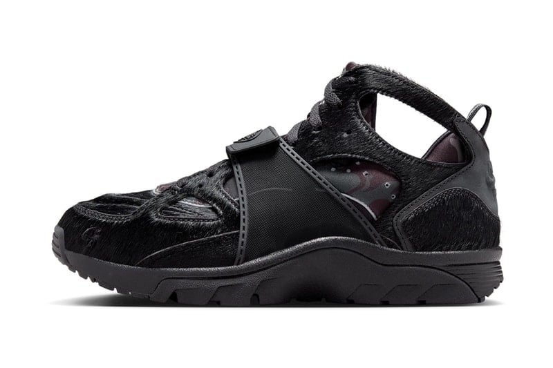 The Corteiz x Nike Air Trainer Huarache "Onyx" Is Available Now