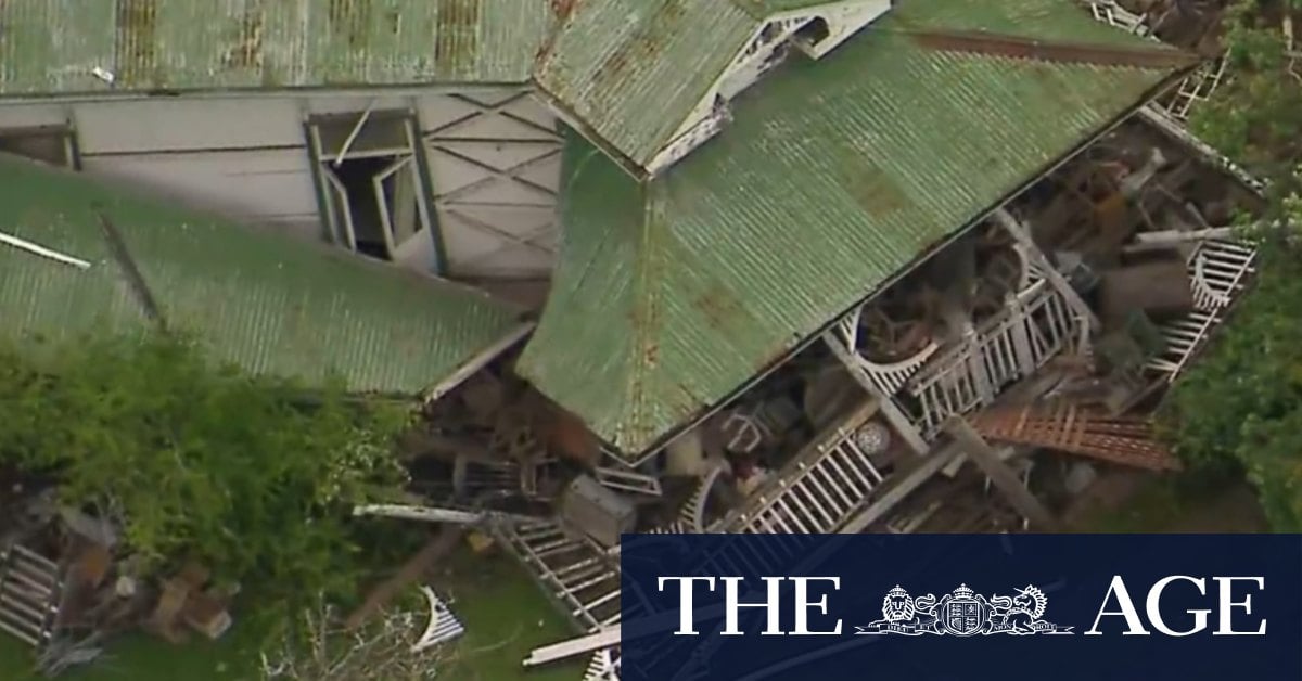 Tradie risked life to rescue 85-year-old from collapsed house