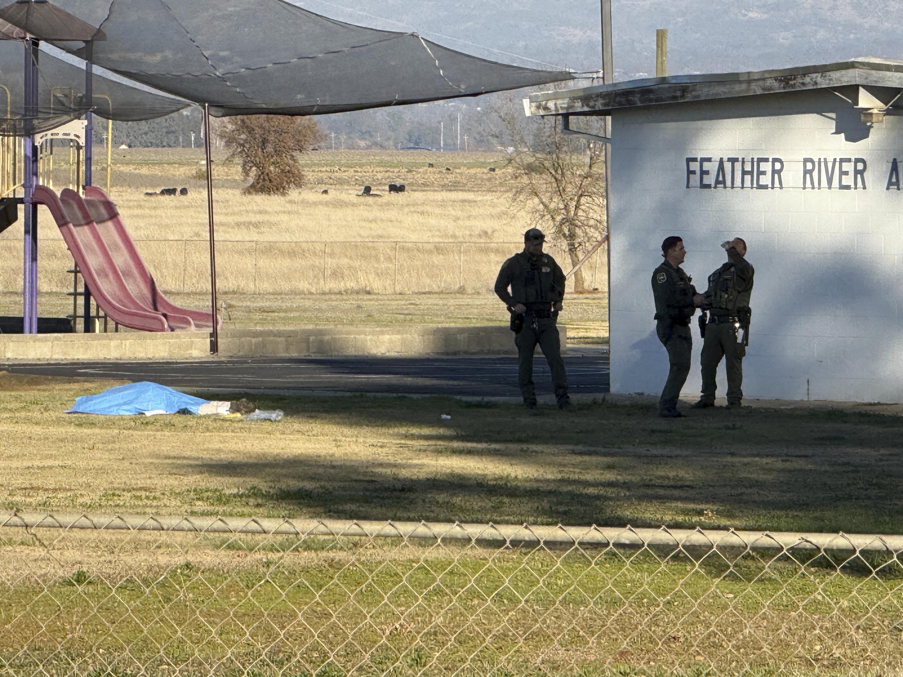 Two children wounded and gunman dead after shooting at Northern California school