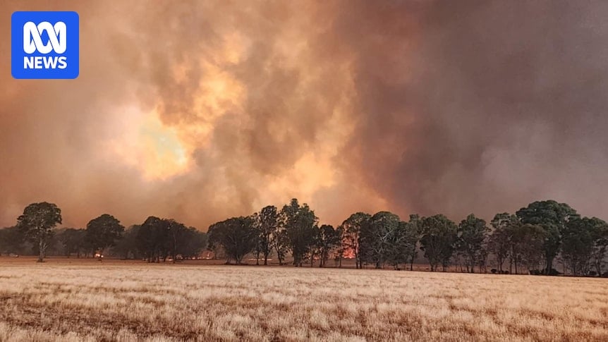 Victorian communities brace for bushfires over Christmas as hundreds of firefighters battle huge blaze