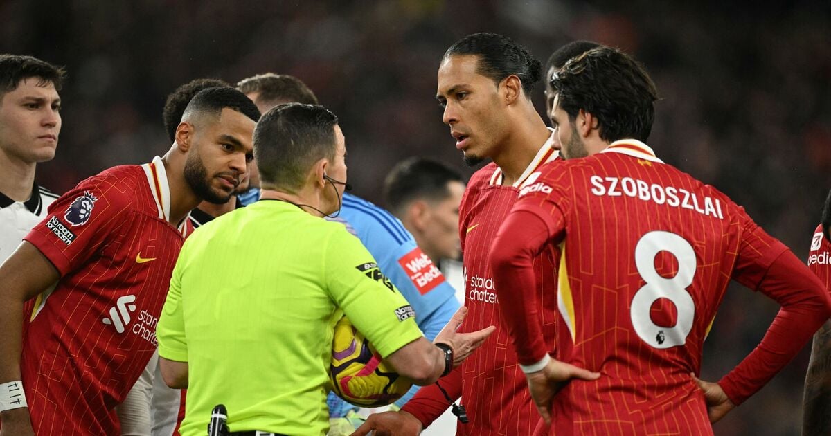 Virgil van Dijk defends 'nervous' Liverpool referee after controversial Fulham decisions