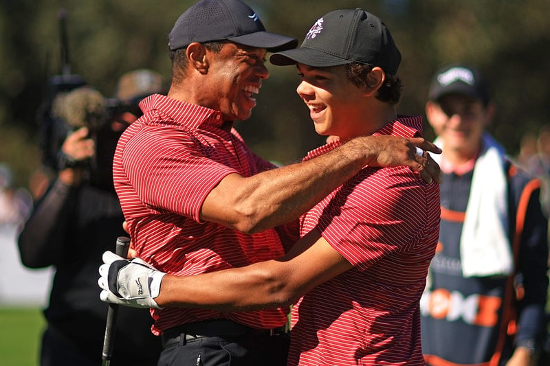 Watch Tiger Woods's Son Charlie Make His First Hole-In-One