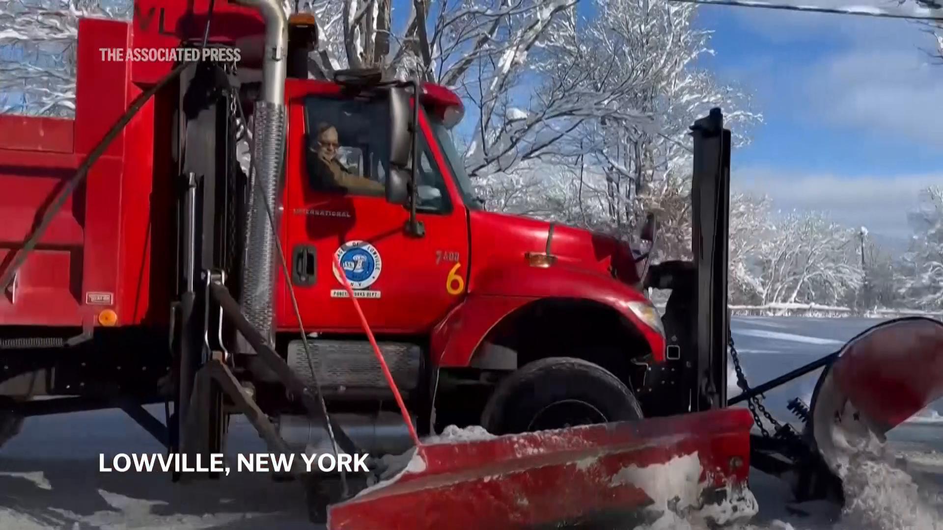 What is 'lake-effect snow'? Warm air from large bodies of water is the key ingredient