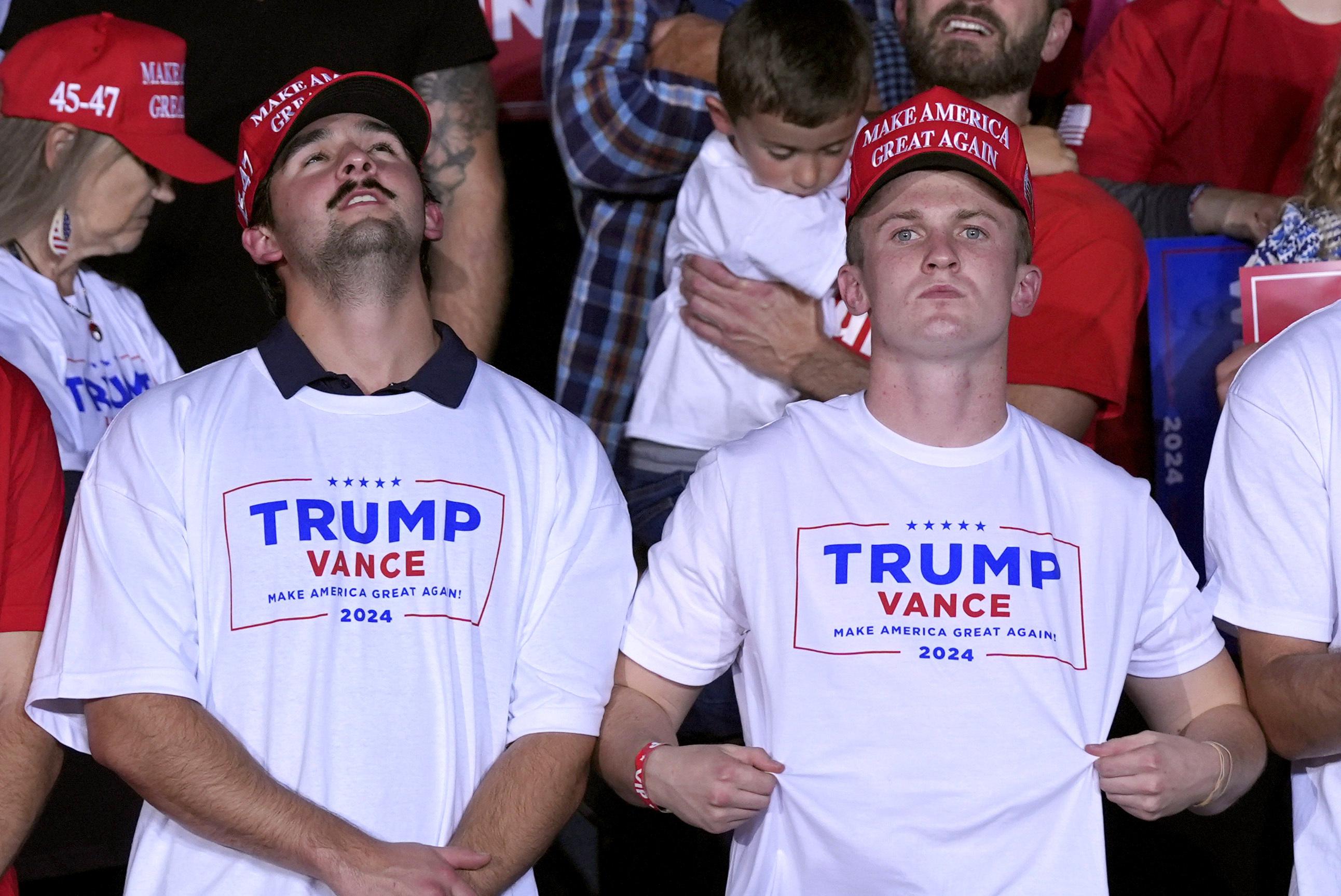 Young men swung to the right for Trump after a campaign dominated by masculine appeals