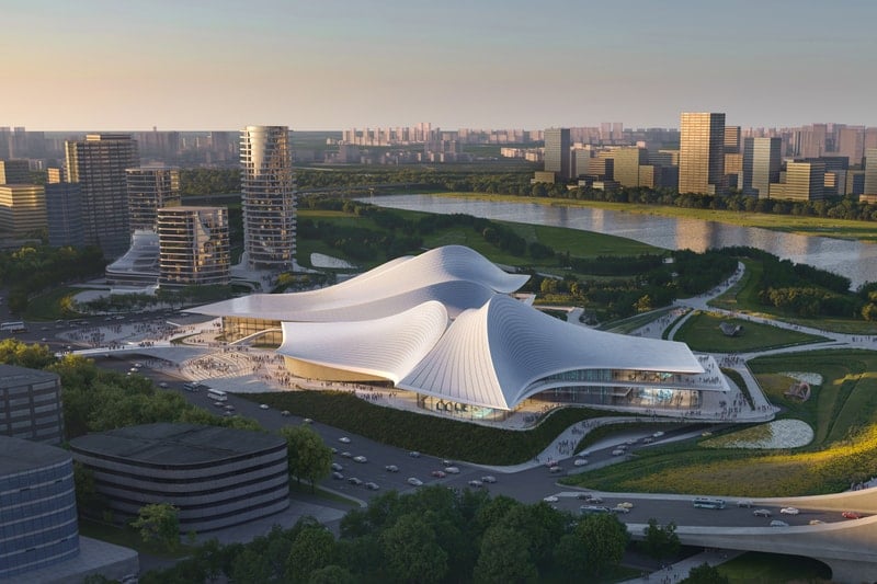 Zaha Hadid Architects Envisions the Future of Art and Culture Along the Cao'e River