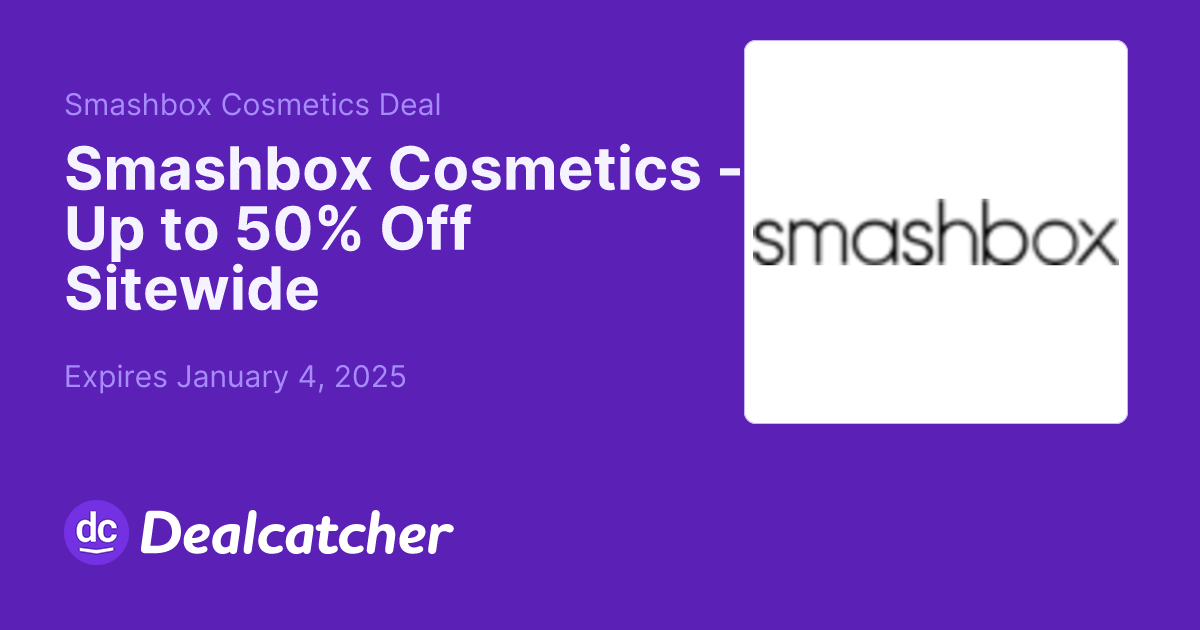 Smashbox Cosmetics - Up to 50% Off Sitewide