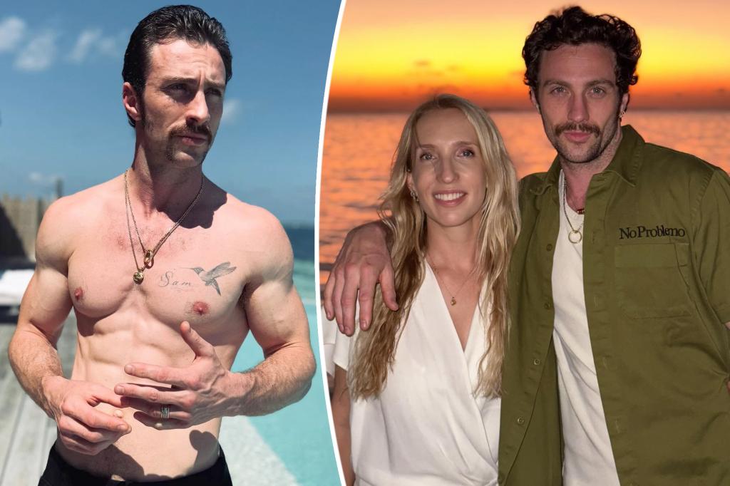 Aaron Taylor-Johnson shares shirtless thirst trap from PDA-packed Maldives vacation with wife Sam