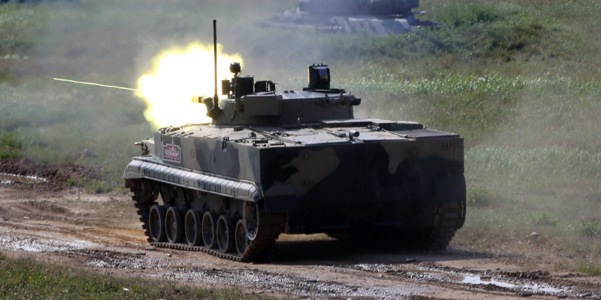 Take a look at the BMP-3, Russia's answer to the Bradley fighting vehicle, courtesy of one captured in Ukraine