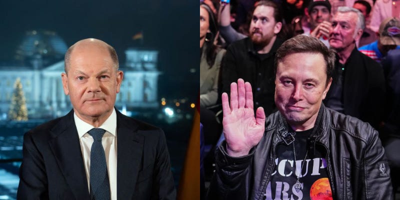 German Chancellor Olaf Scholz responds to Elon Musk's support for anti-immigration party: 'Don't feed the troll'