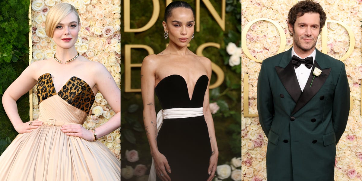 The best-dressed celebrities at the 2025 Golden Globes