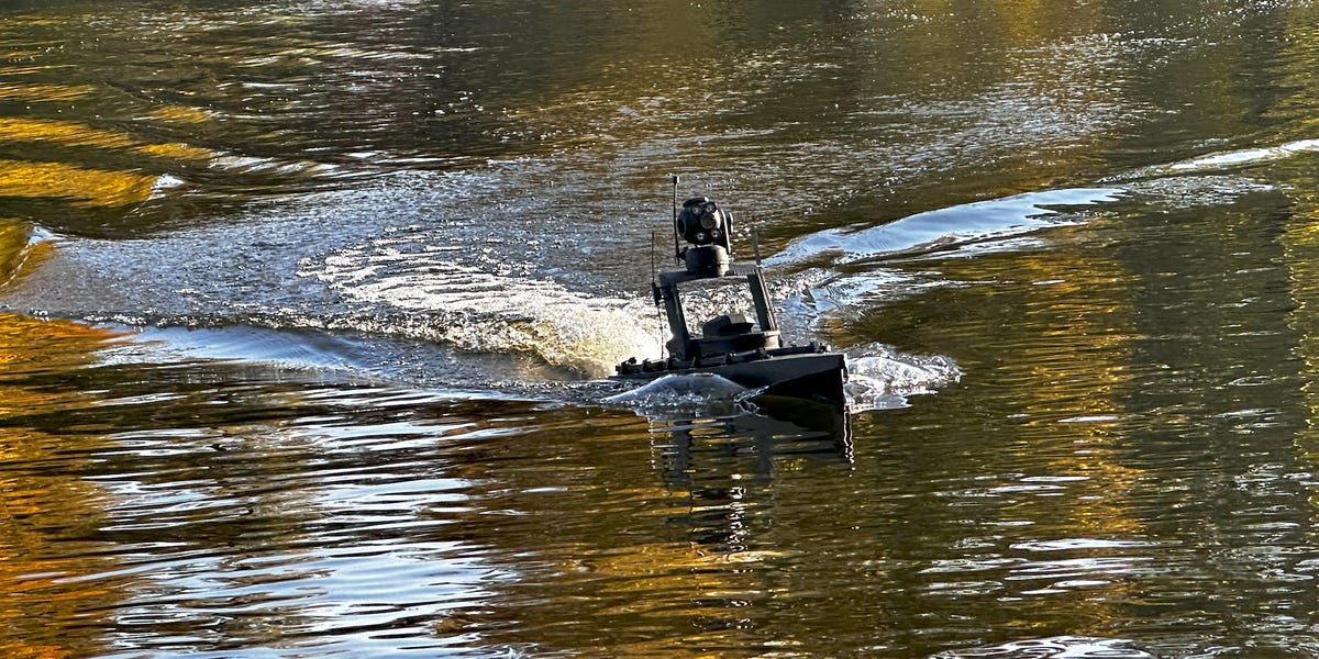 Ukraine says it has a new type of river drone to spy on and take out Russian boats