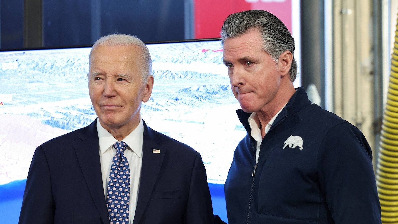 Trump blames Newsom, Biden for California wildfires