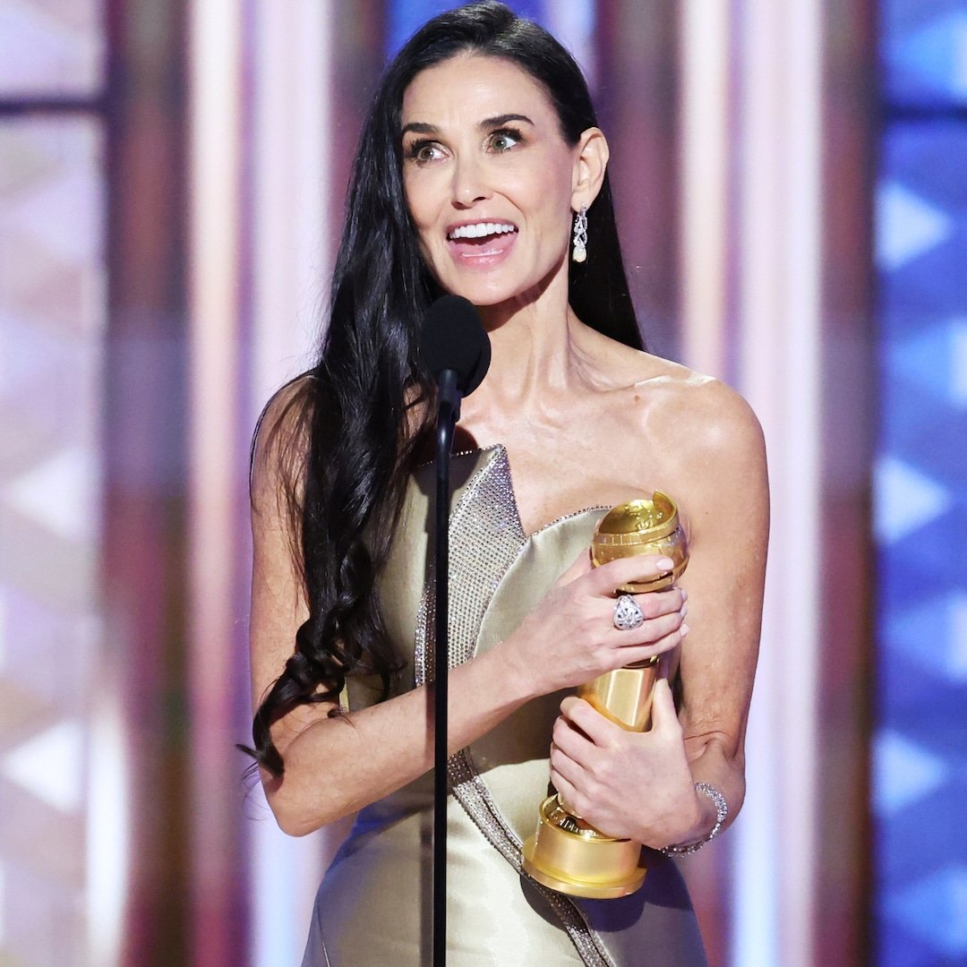 
                        2025 Globes: Demi Moore Gives Moving Speech on Overcoming "Low Point"
                