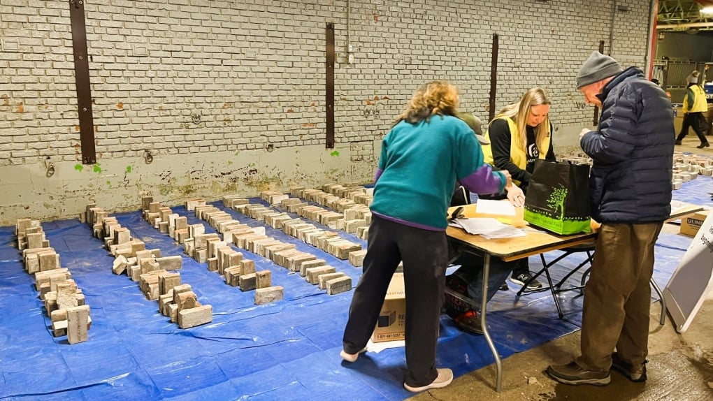 5,600 Olympic Plaza bricks were saved, being returned to those who purchased them