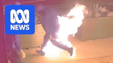 Arson attempt in Melbourne's east ends with one alleged offender catching fire