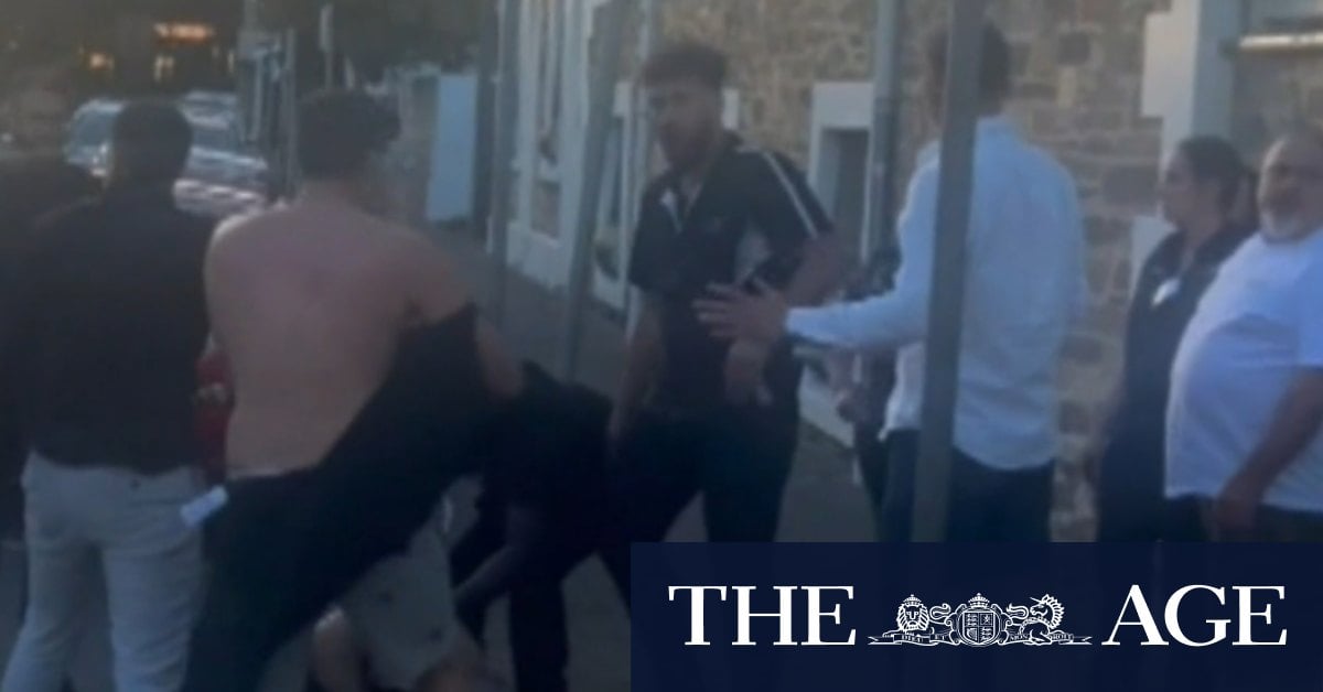 Brutal brawl in Adelaide captured on film