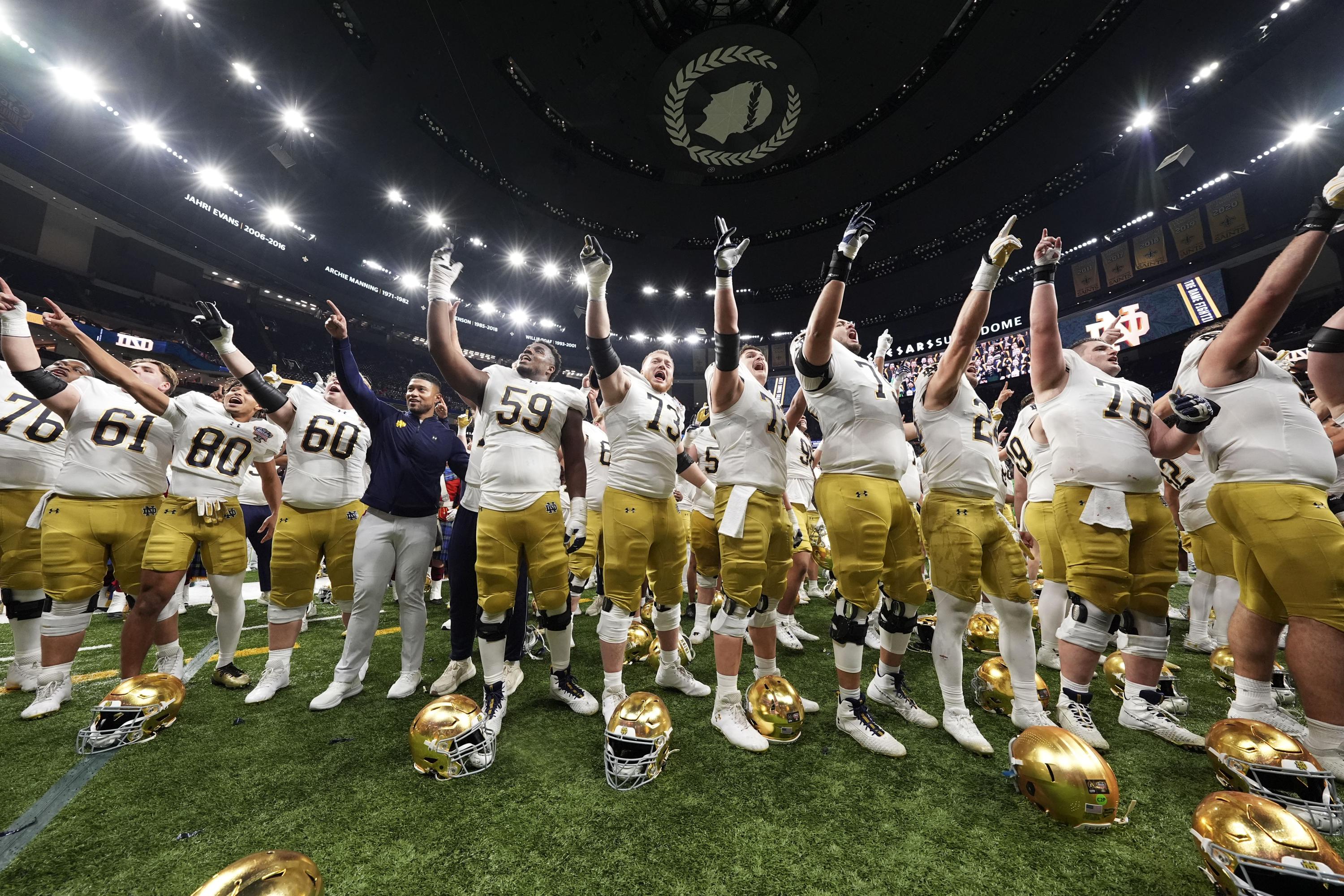 Defense and special teams lift Notre Dame to 23-10 win over Georgia in Sugar Bowl CFP quarterfinal