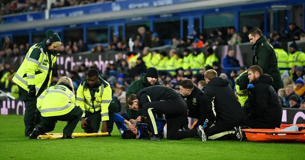 Everton star Armando Broja given oxygen and taken off on stretcher in agony