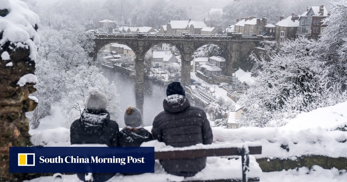 Heavy snow brings widespread disruption across Europe, particularly UK and Germany