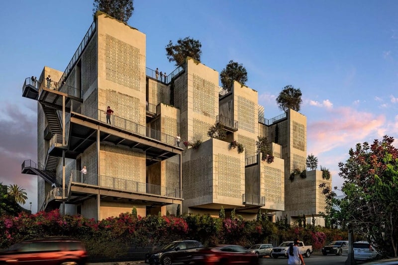 Hollywood Forever Cemetery Unveils Towering Brutalist Mausoleum