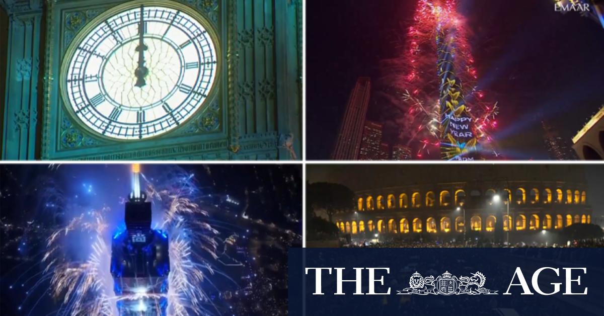 How partygoers around the globe rung in the new year