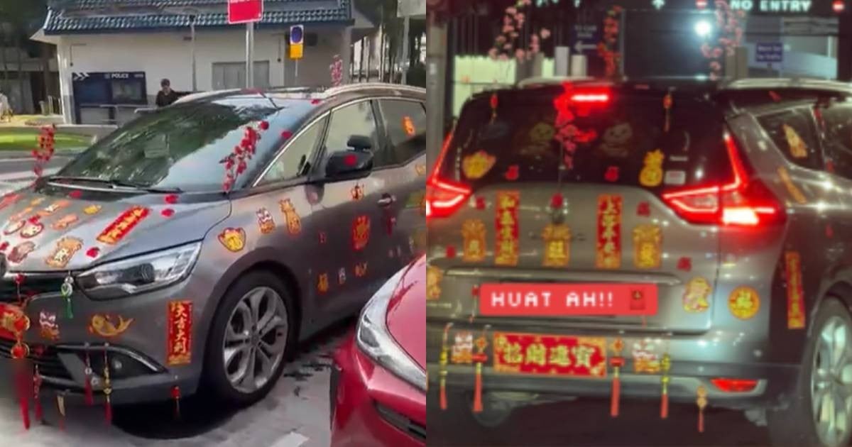 'Huat' a ride: Car decked out in CNY decorations sparks debate 