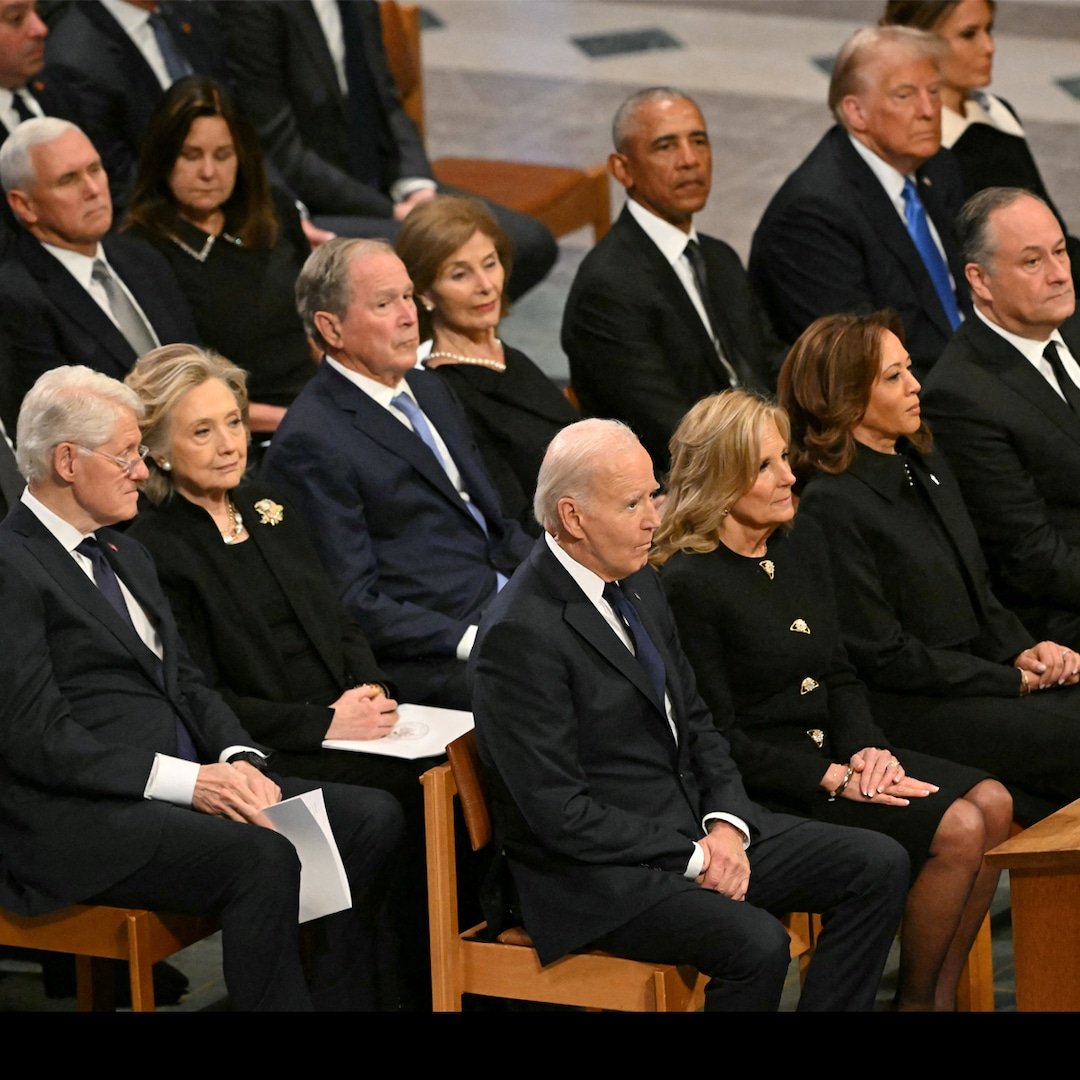 
                        Jimmy Carter's Funeral: Donald Trump & More Leaders Attend Service
                